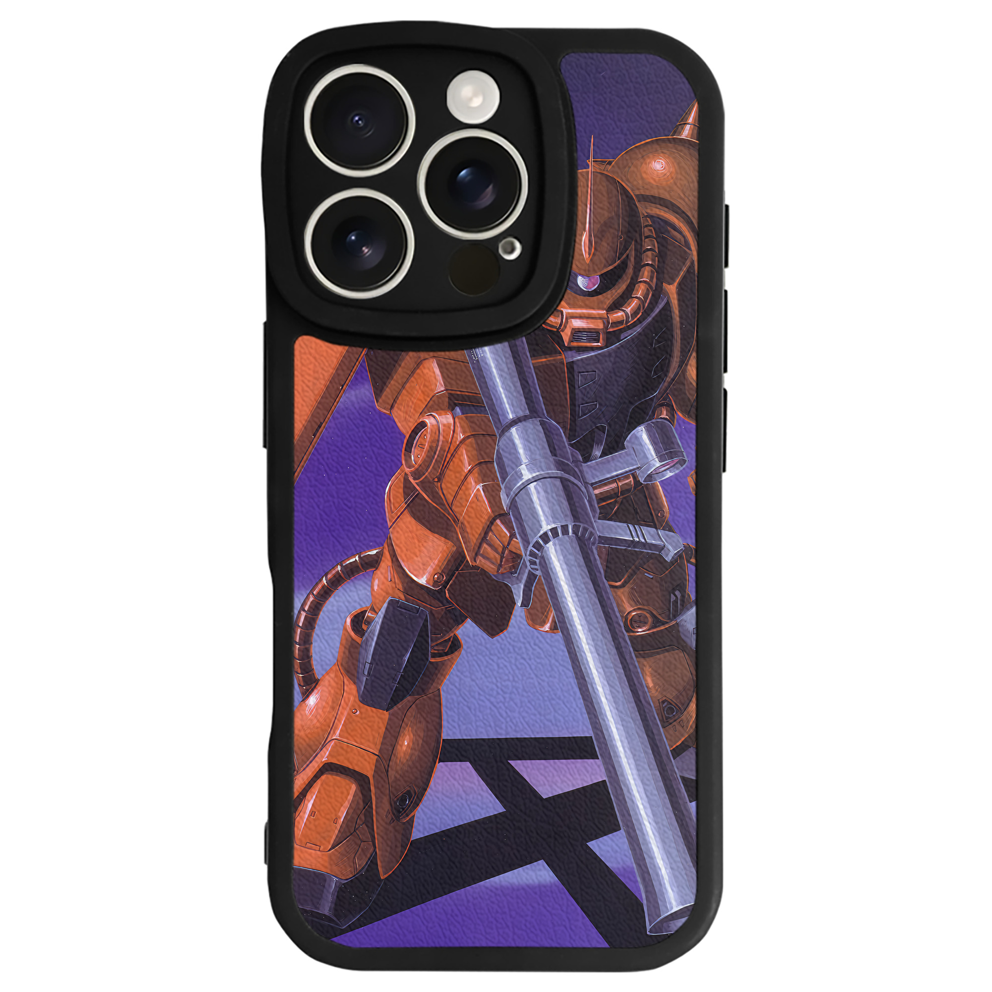 （画像用） 機動戦士ガンダム Mobile Suit Gundam 【iPhone 16シリーズ対応】シリコンスマホケース（レザー調） 材質：シリコン